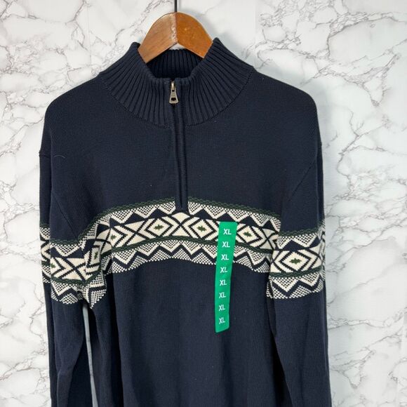 Men’s Sweater sz XL Weatherproof 1/4 Zip Pullover NEW #F900 - Picture 3 of 6